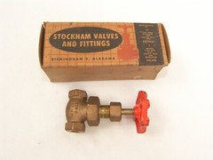 Stockham USA Bronze Globe Valve Needle Type Stem 1/8″ NPT Part# B-64 200 PSI