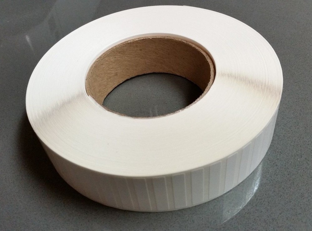 Thermal Transfer White Polyester/Mylar 1.25″x0.25″ Label Roll,5000/roll,3″ core