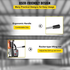 BRM35 Magnetic Drill Press Industruial Compact Pinion Guide 150mm Distance