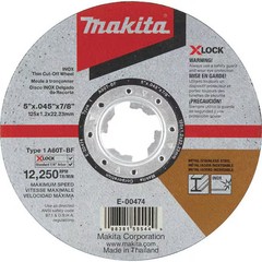 X-LOCK 5 in. x 0.045 in. x 7/8 in. 60-Grit General Purpose Thin Cut‑Off Wheel fo