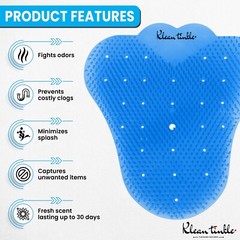 3 – 50 Scented Bathroom Urinal Screens Deodorizing Anti-Splash Fresheners Mats