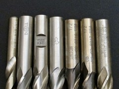 Mixed Estate Lot of 40+ Machinist End Mills & Precision Milling Cutters Tool