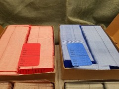 4000 Qty Unstrung Colored Red Blue Brown Grey Large Price Tags w/Perforated Stub