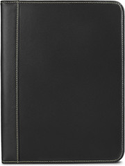 Contrast Stitch Faux-Leather Padfolio, Business Portfolio for Men and Women, Res