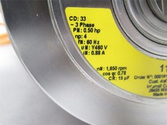 243684 New-No Box; Interroll 113i-410052 Drum Motor 4.5″OD x 11.8″ Wide 80fpm
