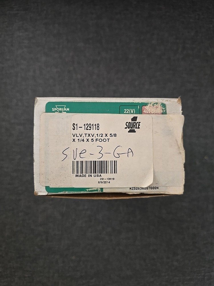 York S1-129118 TXV Valve 1/2×5/8×1/4, 5 Foot Length