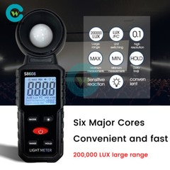 Handheld Digital Light Lux Meter Illuminometer Luminometer Photometer 200000Lux
