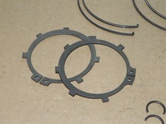 34 New Forklift parts: Lock Washer, Retaining clips Unsure forklift they fit