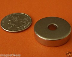 (4) 1 ODx1/4 IDx1/4 Rare Earth Neodymium Ring Magnet Grade N42 1×1/4×1/4
