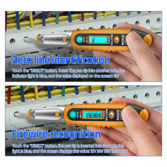 MultiDigital Electric Tester Volt Detector Test Pen AC DC Non-Contact 12-1000V