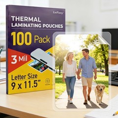 500 Pack 3 Mil 9 x 11.5″ Letter Size Thermal Laminating Laminator Pouches Sheets