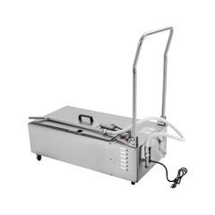 55L Stainless Fryer Oil Filter Cart Machine Commercial Oil Filtration System