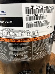 Emerson Copeland Scroll Compressor ZP182KCE-TFD-855 460V 3PH NIB