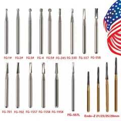 Dental Tungsten Steel Burs For High Speed Handpiece FG7901 FG7902 FG7406 FG7408