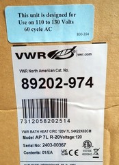 VWR AP 7L R-20 7L Refrigerated Circulator | AP07R-20-V11B, 89202-974 | NEW NOB