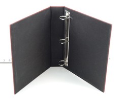 3-Ring Photo Binder Brocade Tapestry Fabric Covered w/ 25 Self Adhesive Vtg