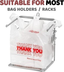 JShlpiar 1000 Bags Thank You Plastic T-shirt Bags (1000 Count) (11.5 x 6.5 x 21)