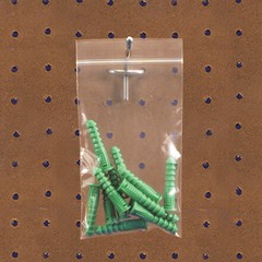 6 x 12″ Clear Reclosable Poly Bag w/ Hang Hole 2 Mil Zip Plastic Baggies 1000/Pk