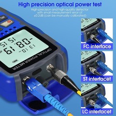 A-M50 Fiber Optic Cable Tester Portable -50~+26dbm Optical Power Meter FC/SC/…