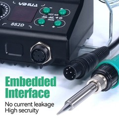YIHUA 882D 750W Digital Hot Air Rework Staiton 2-in-1 Soldering Iron Station Kit