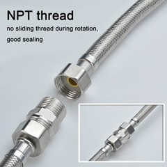 4PCS 3/4″ x 3/4″ NPT Male Hex Nipple Pipe Fittings, 304 Stainless Steel 3/4 i…