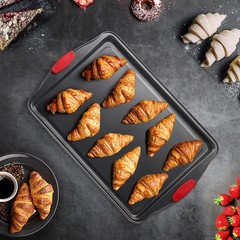 Eatex Nonstick Baking Sheet Set, 2-Piece 2 Piece Set Sorted, Black