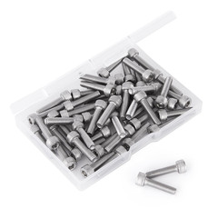 M5-0.8 x 12mm Hex Socket Head Cap Screws Bolts 304 Stainless Steel Metric Machin