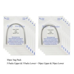 100pc Dental Orthodontic Arch Wires Niti Rectangular Round Natural 1622 012 016