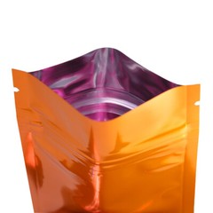 Orange Light-Proof Mylar QuickQlick™Pouch for Medicine/Vitamins/Pills (2.4×3.5″)