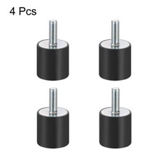 4pcs M8 Rubber Mounts Shock Absorber Anti Vibration Isolators 30mm