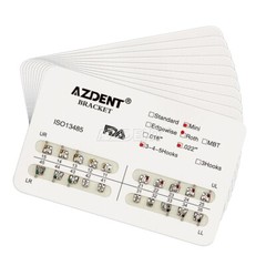 10 Kits AZDENT Dental Orthodontic Metal Brackets Braces Roth.022 Hooks 3-4-5