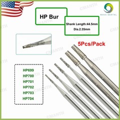 US WAVE Dental Carbide Burs HP Tapered Fissere Fit Low Speed Straight Handpiece