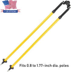 Surveying Bipod Tripod Thumb Release Aluminum Telescopic Stand for Prism Pole