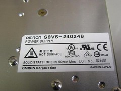 OMRON POWER SUPPLY 100-240V / 3.8 AMP — 24 VDC / 10 AMP MODEL: S8VS-24024B