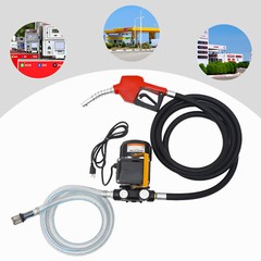 110V Electric Diesel Oil Fuel Transfer Pump Self-Priming Pume W/ Hose Nozzle Kit