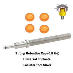 Dental Locator Overdenture Retention Implant Male Caps 0.8lbs Removal Core Tool