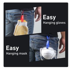 20pcs Glove Clip Hanger Safety Glove Holder Gloves Clip Hanger Belt Pants Tool