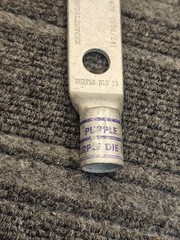 (QTY 10) Burndy YAV28L2NTCFX 2-Hole Compression Lug 4/0 (550/24) Purple Die 15,