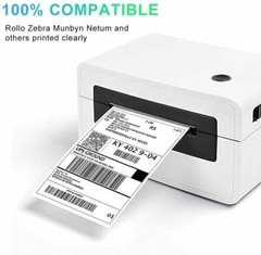 500 Fanfold 4×6” Direct Thermal Shipping Labels for Zebra and Rollo Printers