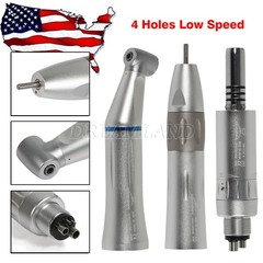 Dental Slow Low Speed Straight Handpiece Air Motor 4Holes E-type NSK STYLE WY4