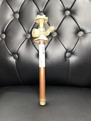 Woodford 1/2 In. SWT x 1/2 In. MIP x 3/4 In. MHT x 8 In. Brass Anti-Siphon Frost