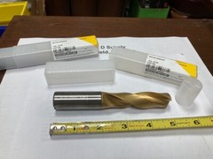 Kennametal 4101738, 3/4″ Carbide Coolant Thru Drill, 3xD, 135°, TiCN, 19.05mm