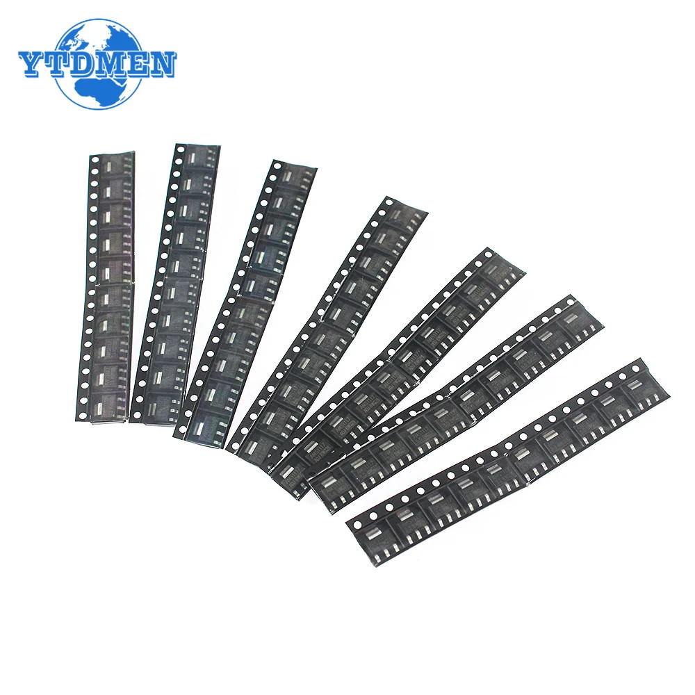 70pcs AMS1117-5.0V 1.2V 1.5V 1.8V 3.3V ADJ SOT-223 Voltage Regulator Kit US SHIP