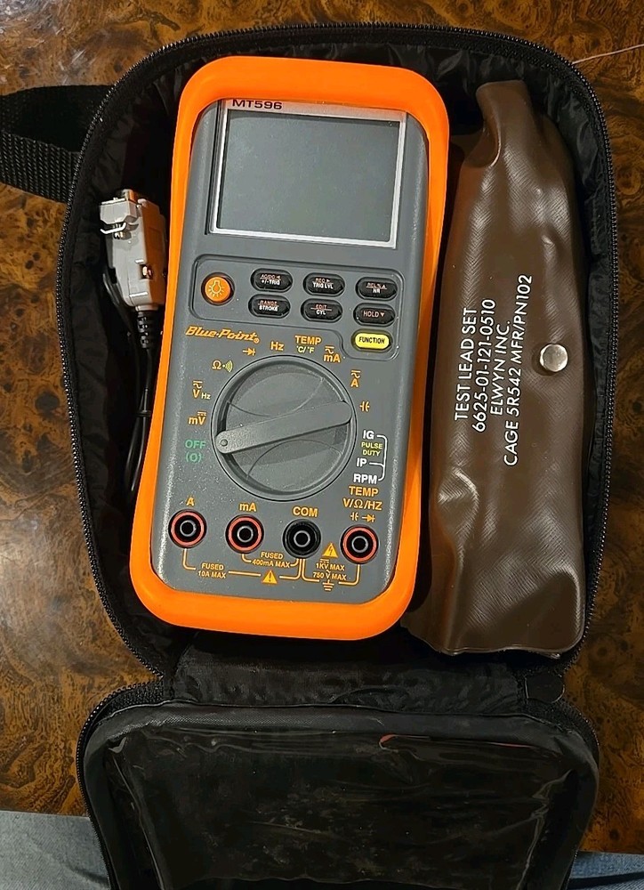 Blue-Point Tools Multimeter MT596 w/ Wire Leads in Soft Case