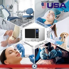 22L Class B Dental Autoclave Steam Sterilizer Vacuum Sterilization Medical Use