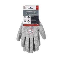 ANSI A3 Cut Resistant HPPE PU Coated Grey Industrial Safety Work Gloves S-2XL