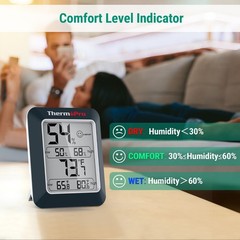 ThermoPro TP50W Digital Indoor Hygrometer Thermometer Room Temperature Humidity
