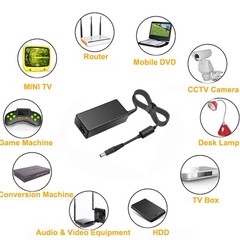 JOYLIT 12V 5A Power Supply Adapter 60W, AC 100-240V Convert to DC 12