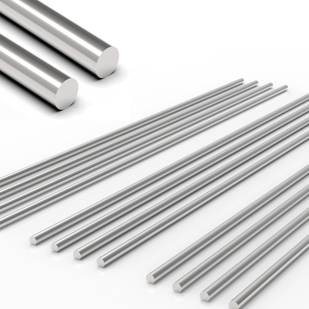 12 PCS 1/8 x 12in 304 Stainless Steel Round Rod Metal Shaft Smooth Rods