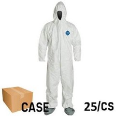 Dupont Tyvek Protective Coverall Cleaning Painting Spray Suit Hood & Boots 25/CS